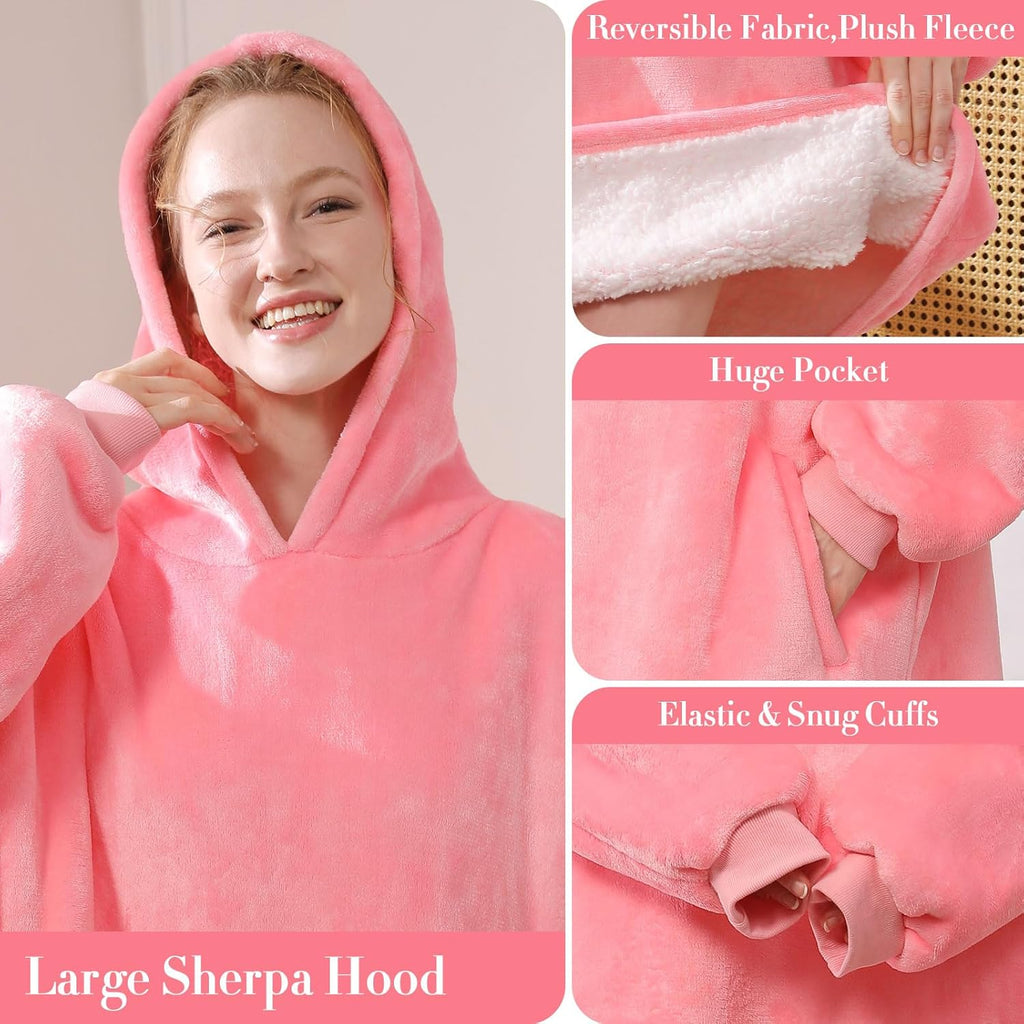 Blanket Hoodie,Oversized Wearable Sweatshirt,Gifts for Women