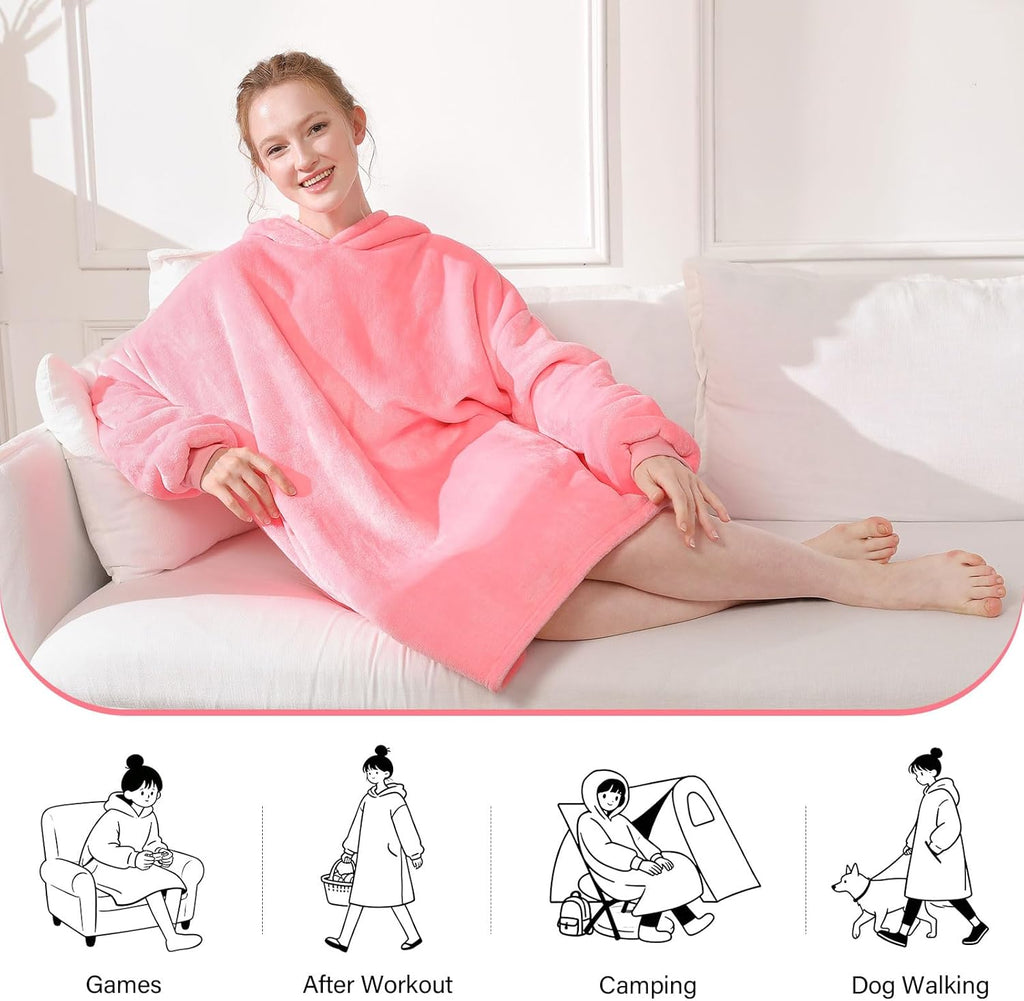 Blanket Hoodie,Oversized Wearable Sweatshirt,Gifts for Women